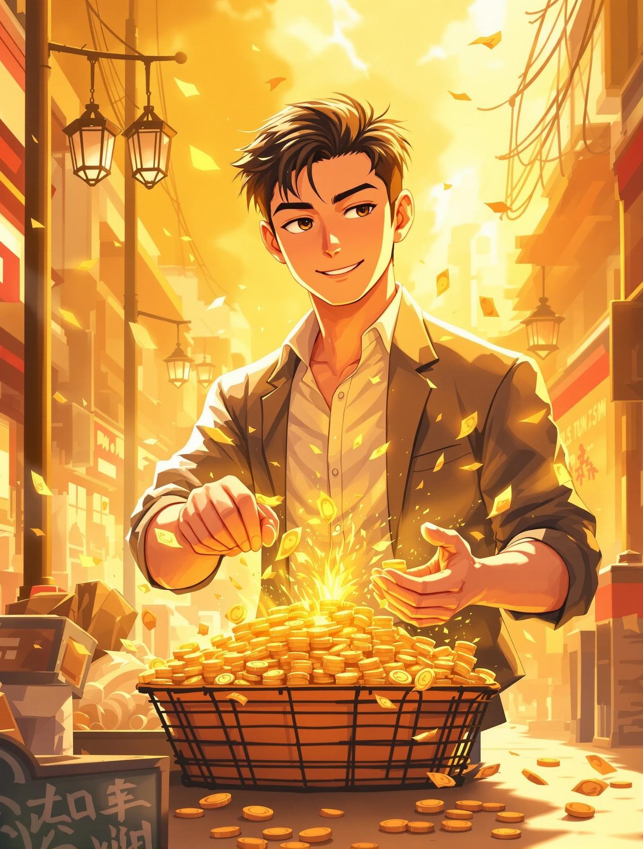 废柴逆袭：从摆摊到首富 - 小短剧热门动漫短剧封面